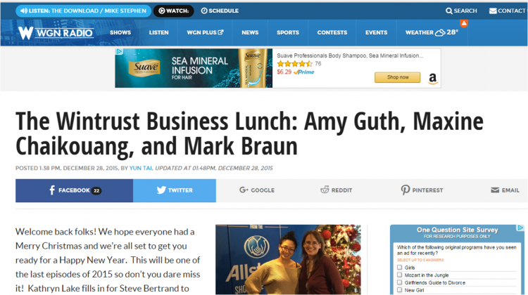 Nuestro Queso’s CEO interview with WGN noon business hour