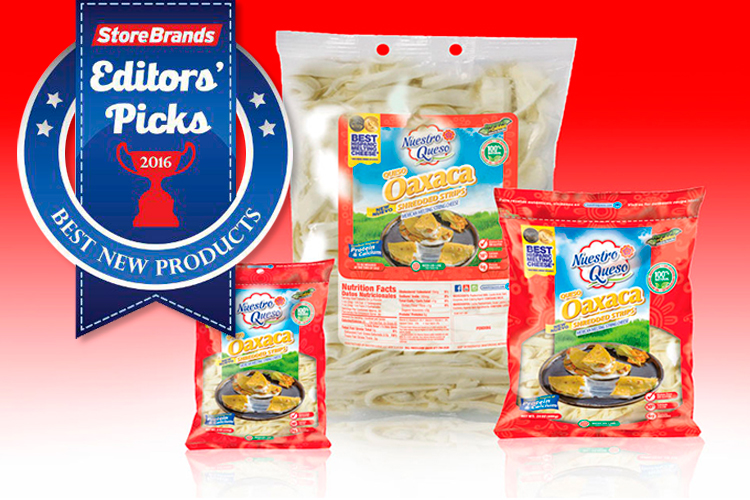 Oaxaca Shredded Strips win 2016 Store Brands Best New Products Editor Picks Award